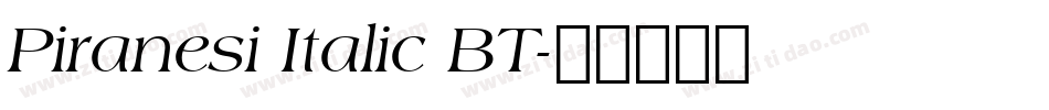 Piranesi Italic BT字体转换